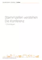 Vorschau - Stundenentwürfe - Stammzellen verstehen - Die Konferenz für die Schule: 1. Grundlagen - Deckblatt