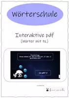Vorschau - Präsentationen/Tafelbilder - Interaktive Übung zum RS Fall "tz" - Deckblatt