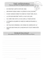Vorschau - Arbeitsblätter - Doppelmitlaut nn - Groß- und Kleinschreibung - Seite 1