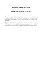 Vorschau - Stundenentwürfe - Frottage - Schriftliche Planung mit Sachanalyse - Seite 1