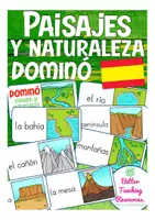 Vorschau - Spiele - paisajes y naturaleza Spanisch DOMINO - Deckblatt