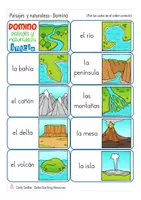 Vorschau - Spiele - paisajes y naturaleza Spanisch DOMINO - Seite 1