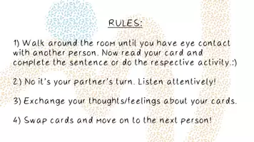 Vorschau - Spiele - motivierende Conversation Swap Cards ENGLISCH - Deckblatt