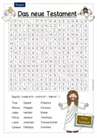 Vorschau - Arbeitsblätter - Rund um die Bibel - Suchsel (Altes/Neues Testament) - Seite 2
