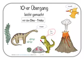 Vorschau - Arbeitsblätter - Zehnerübergang: Rechentricks, ZR 20, Klasse 1, Mathematik Anfangsunterricht - Deckblatt