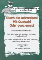 Vorschau - Arbeitsblätter - Jahreszeiten - Ein Leseblatt mit Wahlmöglichkeit - Deckblatt