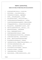 Vorschau - Arbeitsblätter - Adjektive B1/ B2 (mit Lösungen) - Deckblatt