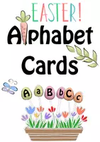 Vorschau - Poster - Alphabet Cards Easter / Alphabet Karten Ostern - Deckblatt