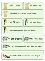 Vorschau - Arbeitsblätter - Laufdiktat | Abschreiben | Waldtiere | Wald | Schleichdiktat - Seite 2
