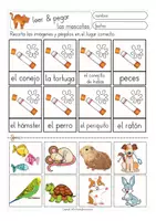 Vorschau - Arbeitsblätter - MASCOTAS / animales Arbeitsblätter Spanisch (leer y pegar) - Seite 2
