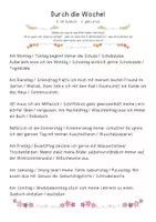 Vorschau - Arbeitsblätter - Wochentage - Ein Leseblatt mit Wahlmöglichkeit - Seite 3