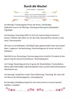 Vorschau - Arbeitsblätter - Wochentage - Ein Leseblatt mit Wahlmöglichkeit - Seite 2