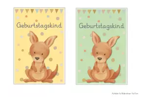 Vorschau - Anderer Materialtyp - Känguruklasse Geburtstagsschilder - Seite 3