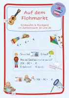 Vorschau - Arbeitsblätter - Auf dem Flohmarkt - Einkaufen im ZR 10 oder 20 - mit Tafelmaterial! - Deckblatt