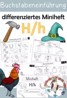 Vorschau - Arbeitsblätter - Buchstabe H/ h - Miniheft für die Buchstabeneinführung - Deckblatt