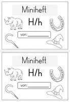 Vorschau - Arbeitsblätter - Buchstabe H/ h - Miniheft für die Buchstabeneinführung - Seite 1