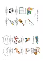 Vorschau - Arbeitsblätter - Picture Dictionary "Hobbies and Sports" - Bilderwörterbuch - Seite 3