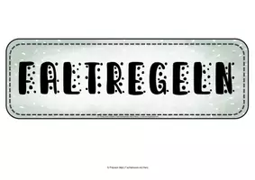 Vorschau - Präsentationen/Tafelbilder - Falten Faltregeln Werken und Gestalten Fachunterricht - Seite 1