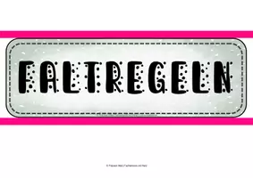 Vorschau - Präsentationen/Tafelbilder - Falten Faltregeln Werken und Gestalten Fachunterricht - Seite 2