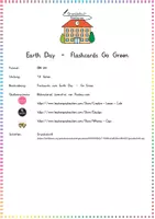 Vorschau - Präsentationen/Tafelbilder - Go Green / Earth Day: Flashcards - Englisch - Kl. 3/4 - Seite 1