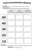 Vorschau - Arbeitsblätter - Instrumentenkundequiz - Seite 2