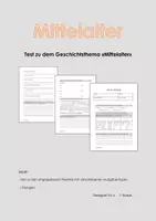 Vorschau - Test - Geschichte - Test zum Thema Mittelalter - Deckblatt