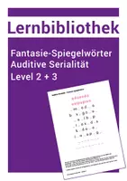 Vorschau - Arbeitsblätter - 2 Arbeitsblätter - Lesen lernen - Fantasie-Spiegelwörter - Deckblatt