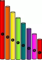 Vorschau - selbst erstellte Cliparts/Grafiken - Boomwhackers Clipart farbig und schwarz-weiß - Seite 3