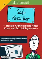 Vorschau - Arbeitsblätter - Safe Knacker Durchschnittswerte Kreis- und Boxplotdiagramme - Deckblatt