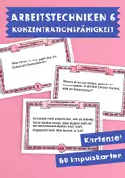 Vorschau - Aufgabenkarten - Arbeitstechniken 6 - Aufmerksamkeit & Konzentrationsfähigkeit - Deckblatt