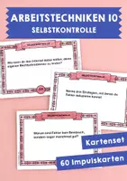 Vorschau - Aufgabenkarten - Arbeitstechniken 10 - Selbstkontrolle Impulskarten - Deckblatt