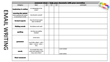 Vorschau - Arbeitsblätter - email writing - partner feedback - Seite 2