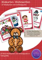 Vorschau - Bildkarten - Bildkarten: Weihnachten für den Deutsch als Fremdspracheunterricht - Deckblatt