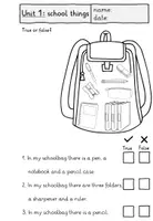 Vorschau - Arbeitsblätter - School things (3. Klasse): Worksheets / Arbeitsblätter (Reading and writing) - Seite 3