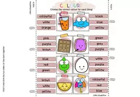 Vorschau - Arbeitsblätter - Colours | Klammerkarten | clip cards - Seite 2