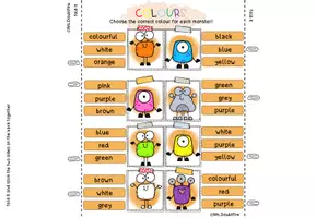 Vorschau - Arbeitsblätter - Colours | Klammerkarten | clip cards - Seite 3