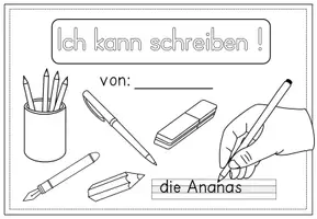 Vorschau - Arbeitsblätter - Erste Wörter lautgetreu schreiben - Schreiben mit Bildern Heft oder Arbeitsblätter - Seite 3
