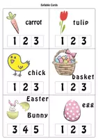 Vorschau - Bildkarten - EASTER Syllable Cards / OSTERN Silbenkarten - Seite 1