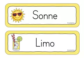 Vorschau - Arbeitsblätter - Laufdiktat Sommer Klasse 1 - Seite 3