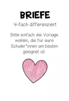 Vorschau - Mal- und Bastelvorlagen - MUTTERTAGSGESCHENK - Aufklapp-Brief (4-fach differnziert) - Seite 2