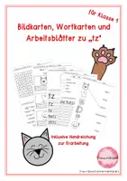 Vorschau - Stundenentwürfe - Bildkarten, Wortkarten und Arbeitsblätter zu "tz" - Deckblatt
