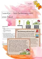 Vorschau - Spiele - Leserallye Golo Gartenzwerg 2.Klasse - Deckblatt