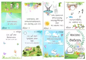 Vorschau - Mal- und Bastelvorlagen - Buddybook: Mein Lesepass "Ostern" - Seite 1