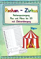 Vorschau - Arbeitsblätter - Rechenspaziergang Plus und Minus bis 20 mit ZÜ - Deckblatt