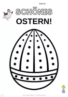 Vorschau - Arbeitsblätter - Wochenplaner mit Pingu, male Dir dein Osterei! - Seite 3