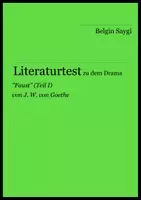 Vorschau - Arbeitsblätter - Literaturtest zu "Faust" (Teil I) von J. W. von Goethe - Deckblatt