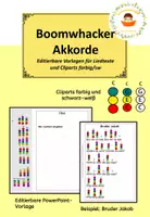 Vorschau - Arbeitsblätter - Liedbegleitung mit Boomwhacker-Akkorden - Formatvorlagen für beliebige Liedtexte - Deckblatt