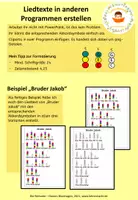 Vorschau - Arbeitsblätter - Liedbegleitung mit Boomwhacker-Akkorden - Formatvorlagen für beliebige Liedtexte - Seite 3
