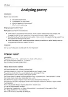 Vorschau - Arbeitsblätter - analysing poetry, Formulierungshilfen, skill file, helpful phrases, operators, version 2 - Seite 2