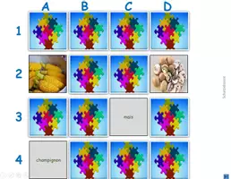 Vorschau - Spiele - "Merk es dir" Französisch Gemüse des légumes Variante 3 PowerPoint Spiel - Deckblatt